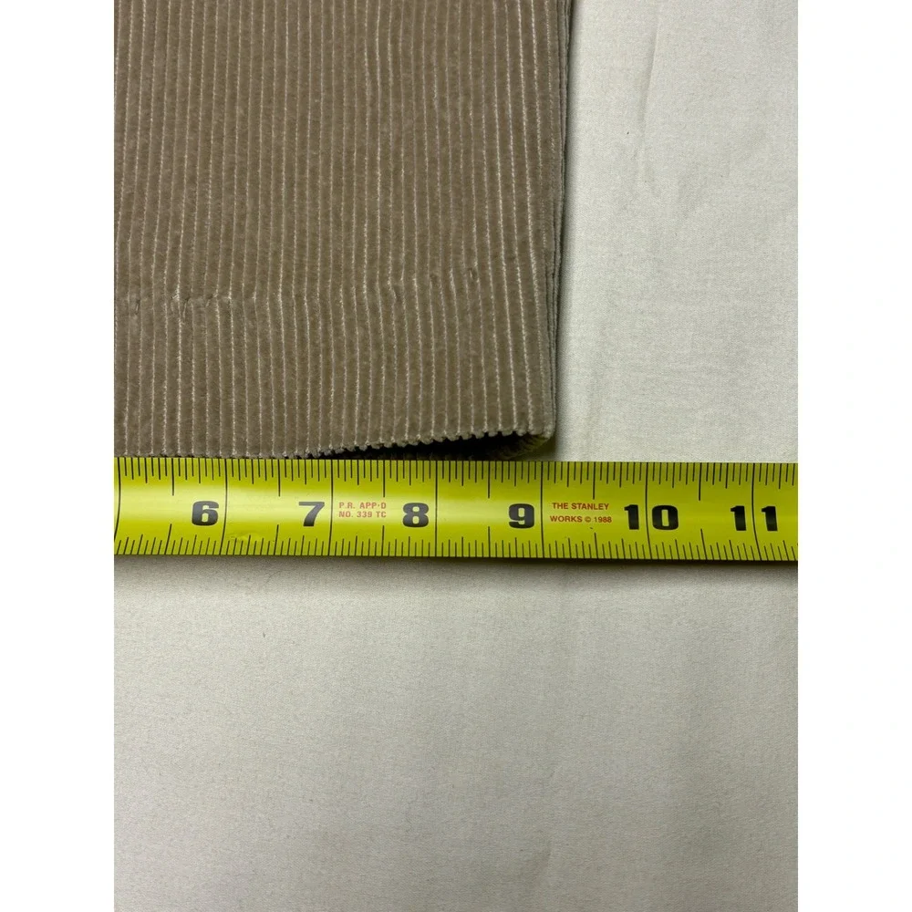 LL Bean Classic Fit Corduroy Pleated Pants Tan Mens Size 38x31‎